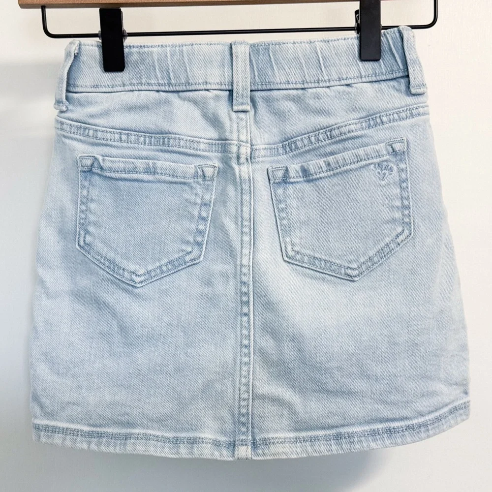 Care Bears x Justice Girls Denim Skort 6/7 Built-In Shorts Colorblock